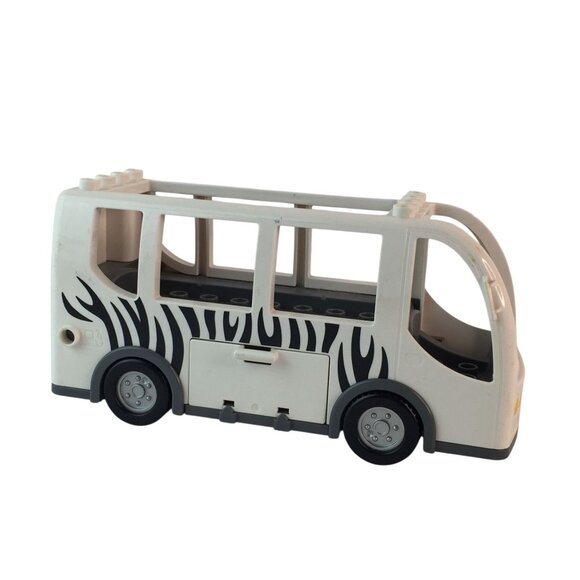 Lego Duplo Zoo Bus #10502 White Zebra Stripe Ostrich Lion Cub Zoo Keeper Figures - Picture 2 of 16